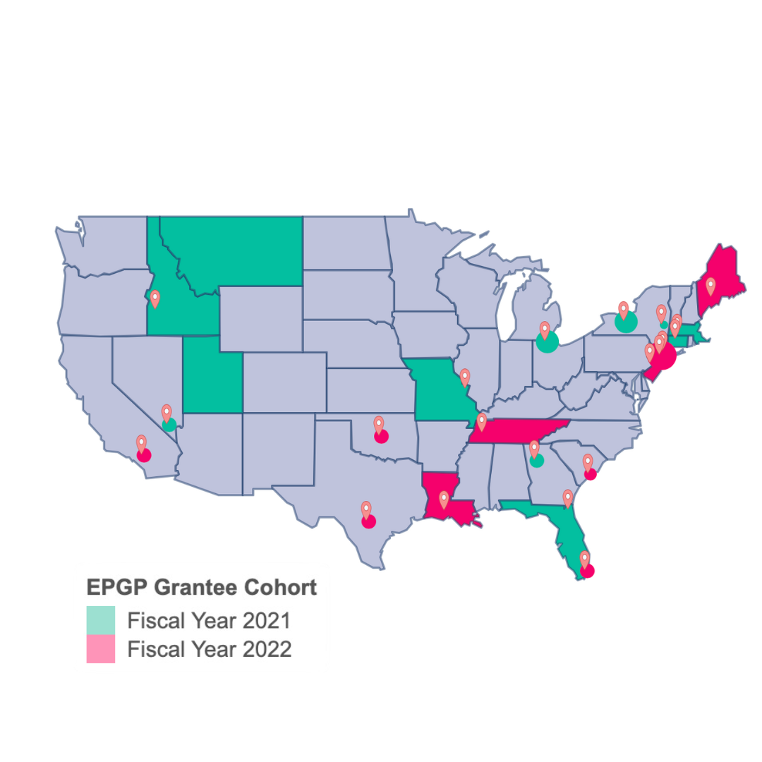 Eviction Protection Grant Map (Courtesy HUD)