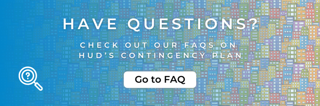 government shutdown, hud contingency plan