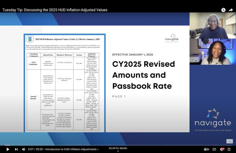 CY2025 HUD Updates