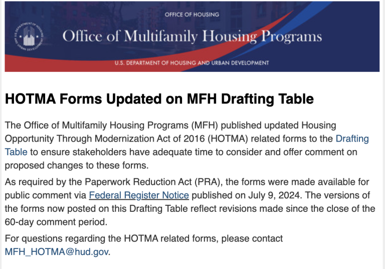 updated HOTMA forms